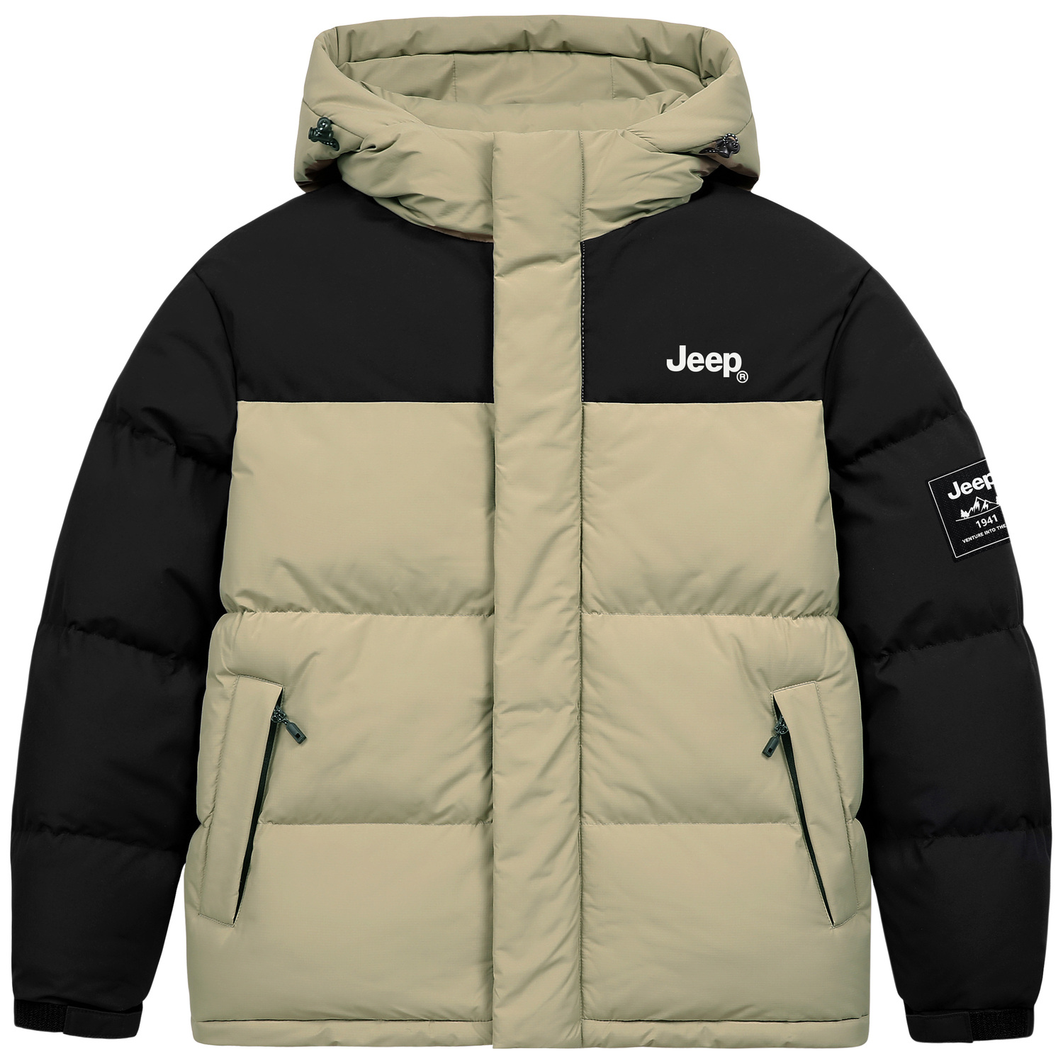

Пуховик Unisex Jeep, Экрю, Бежевый, Пуховик Unisex Jeep, Экрю