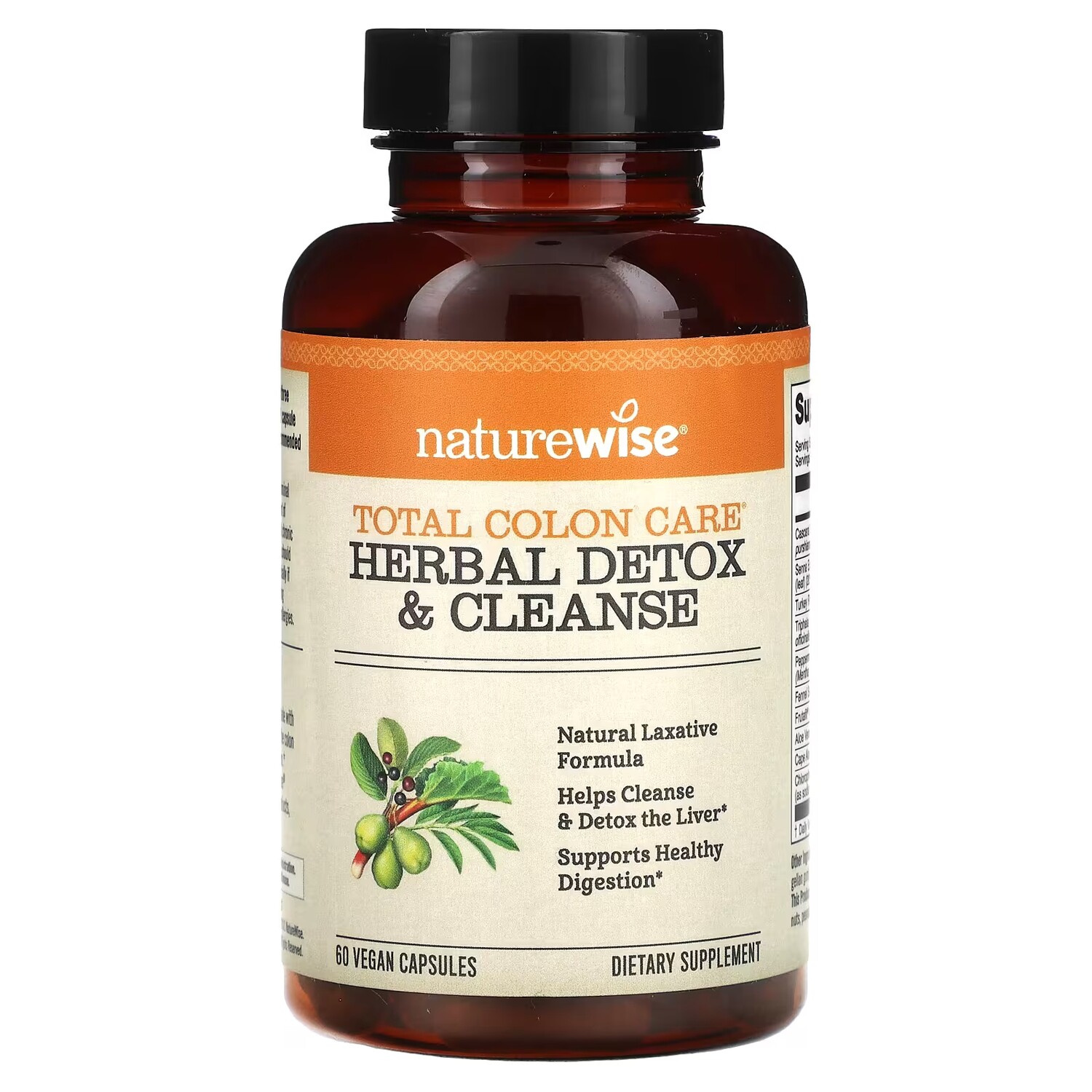 

Травяной детокс и очищение Total Colon Care, 60 веганских капсул NatureWise