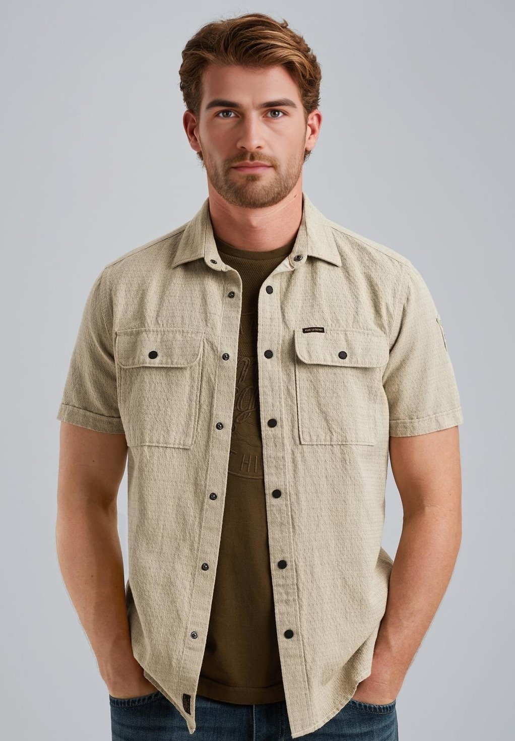 

Рубашка SHORT SLEEVES PME Legend, бежевый