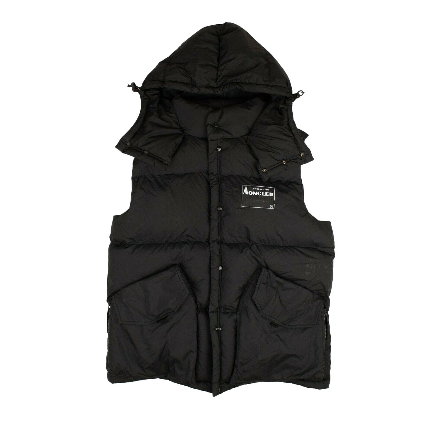 

Пуховик Moncler Kyle Gilet с логотипом, черный цвет