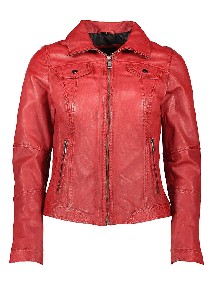 

Кожаная куртка HIS, красный