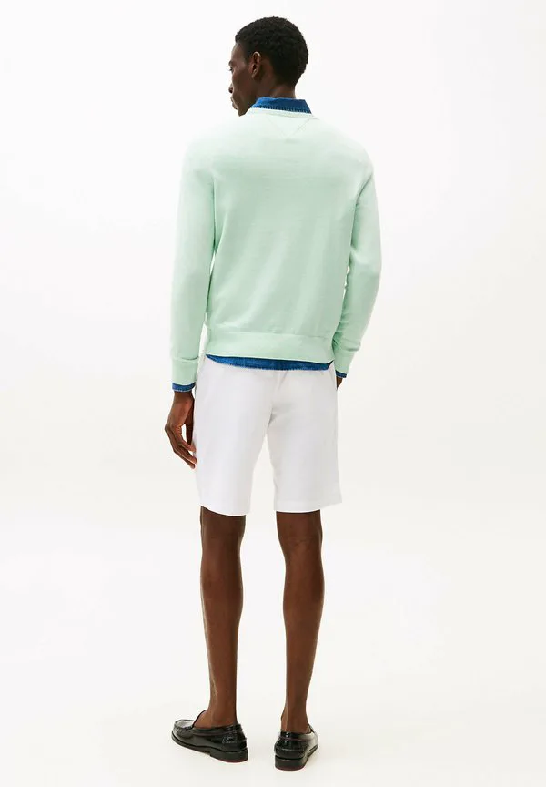 Свитер с круглым вырезом и вышивкой флага Tommy Hilfiger, Minty Essence Heather — фото 3
