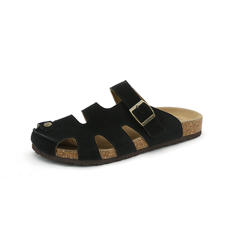 

UBZ Мужские тапочки с закрытым носком из ЭВА — натуральный черный, цвет Natural Black