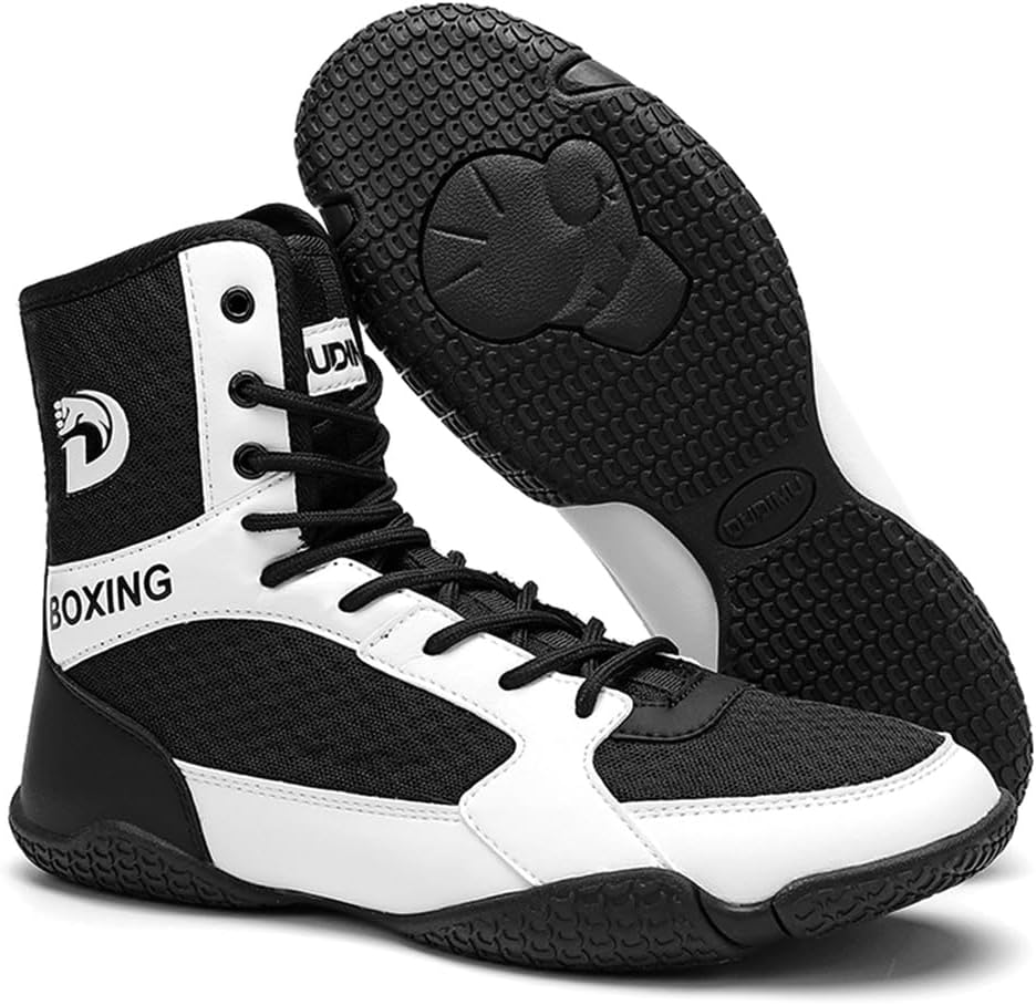 

Мужские борцовки с высокой посадкой, спортивные боксерские ботинки, противоскользящие, удобные для борьбы, пауэрлифтинга, становой тяги и приседаний Hiuzylqx, A