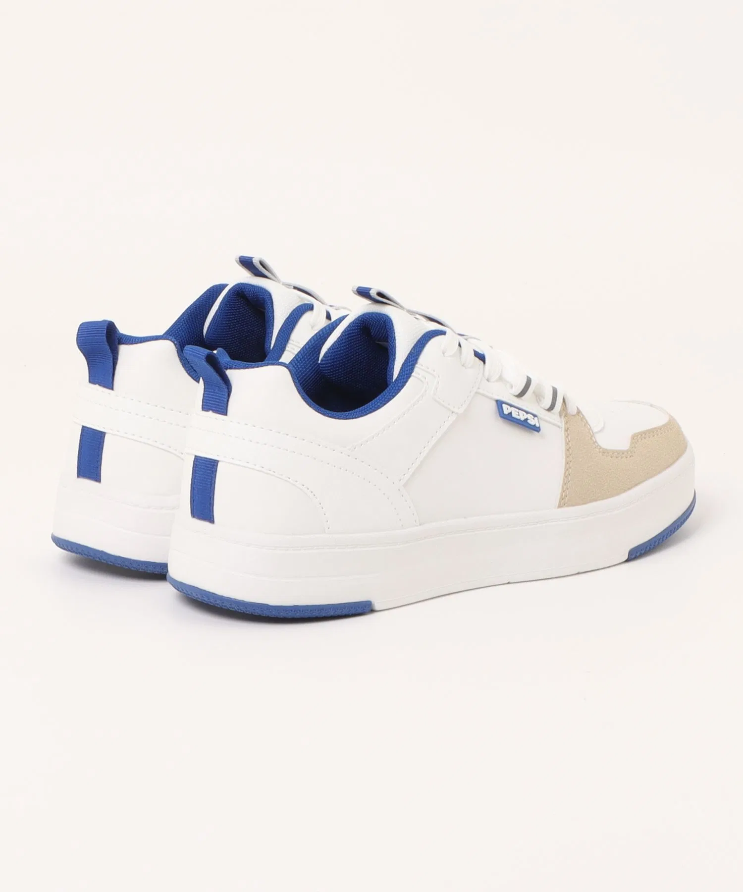 Мужские кроссовки PEPSI Court Sneakers чёрно-белые — фото 2