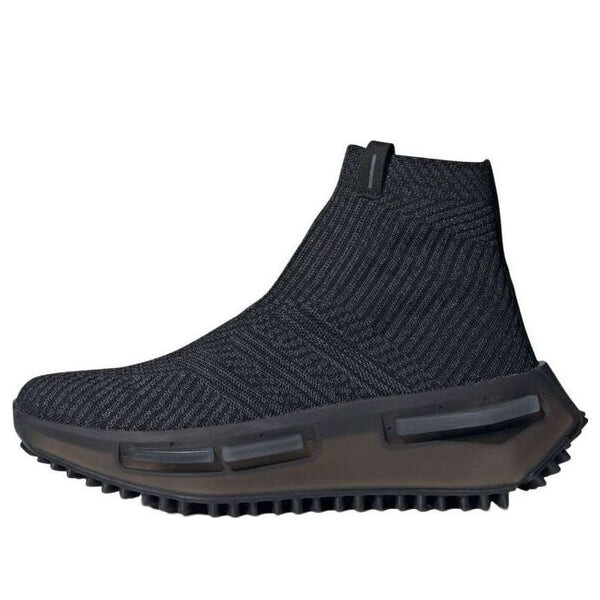 Кроссовки оригиналы nmd_s1 носок Adidas, черный