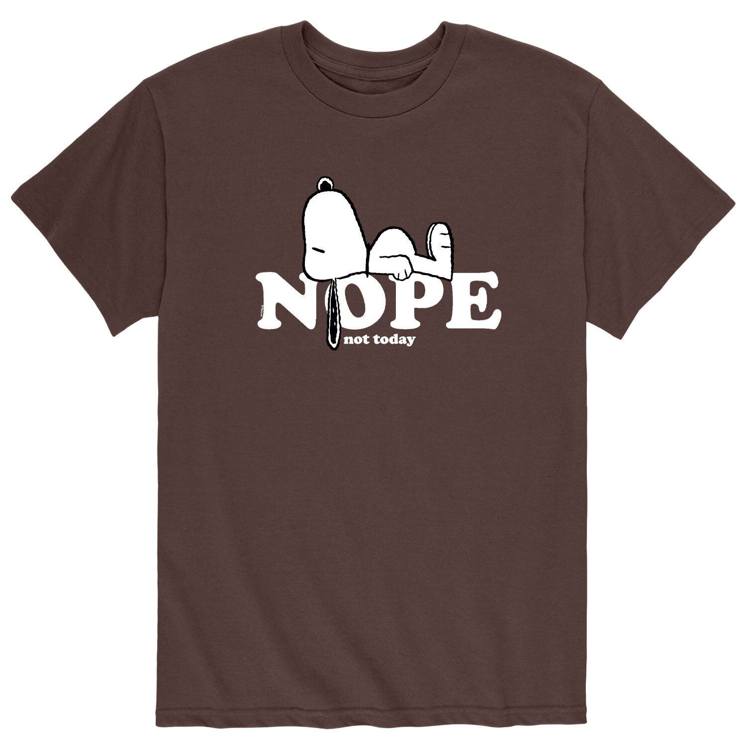 

Мужская футболка арахисового цвета Snoopy Nope Licensed Character