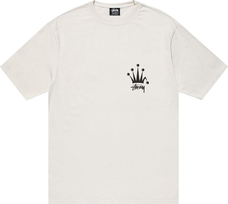 

Футболка Stussy Regal Crown Pigment Dyed 'Natural', кремовый