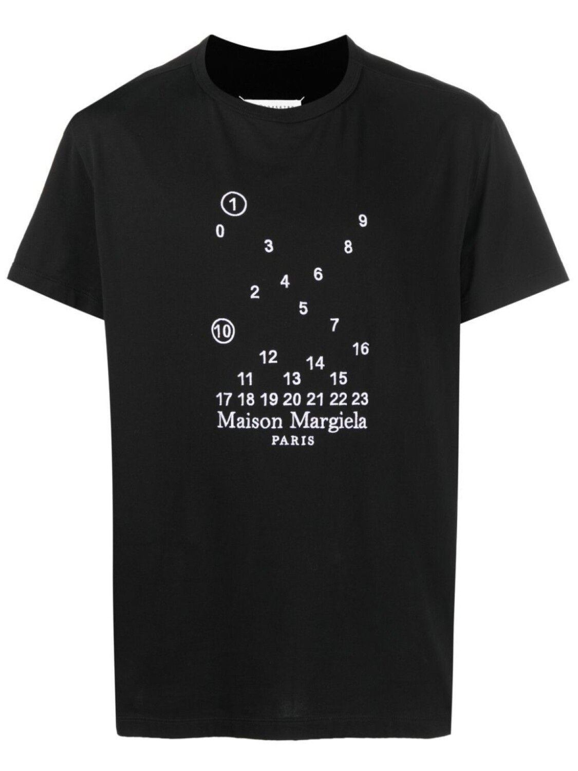 

Maison Margiela футболка Numeric с вышитым логотипом, черный