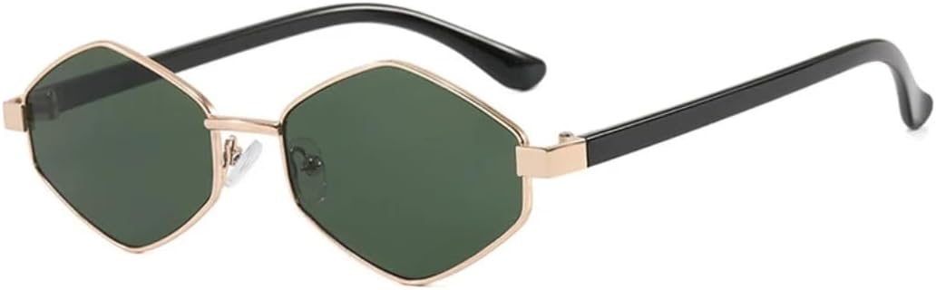 

Солнцезащитные очки с защитой от УФ-излучения UV400 | Панк, маленькая оправа | Линзы конфетных цветов для занятий спортом на открытом воздухе и вождения DSVIGF, Gold Green