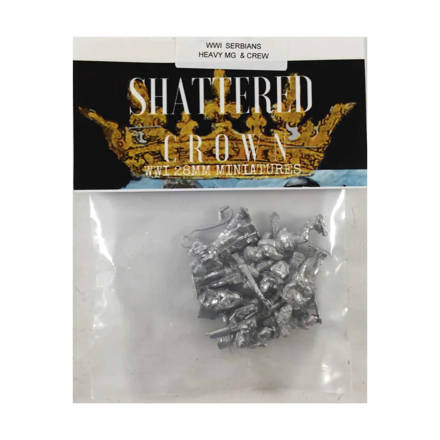 

Сербский тяжелый пулемет и экипаж, WWI Shattered Crown Miniatures - Serbian (28mm)