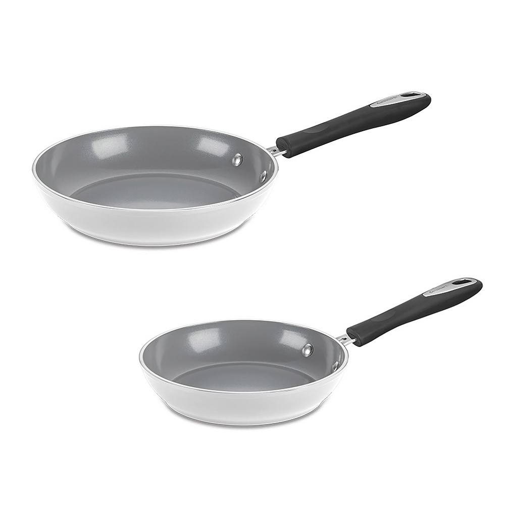 

Коллекция Cuisinart Ceramica XT Matte с керамическим антипригарным покрытием, 2 сковороды диаметром 8 и 10 дюймов в упаковке, белый