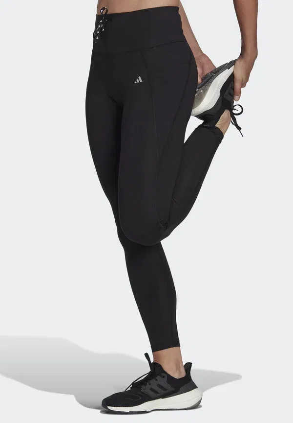 Трикотажные леггинсы для бега Adidas Performance Essentials 7/8, черный