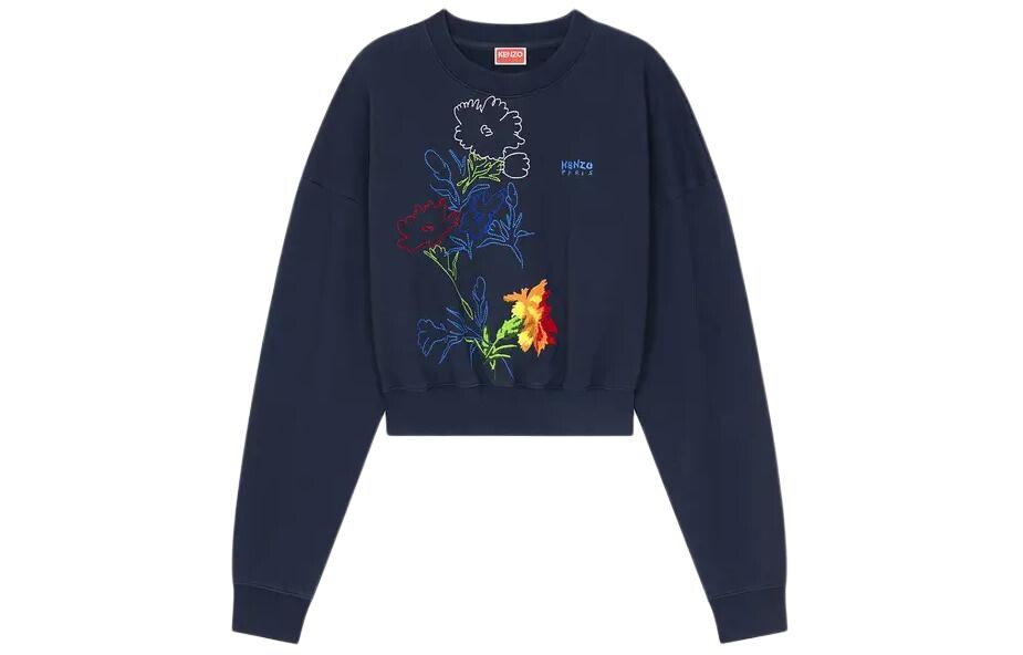 

Свитшот женский темно-синий Kenzo