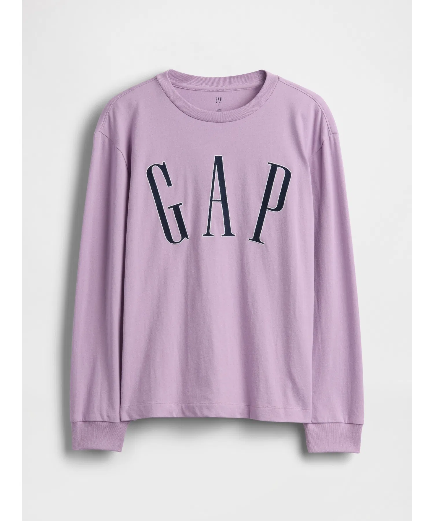 Детская футболка GAP с логотипом, лавандовый цвет