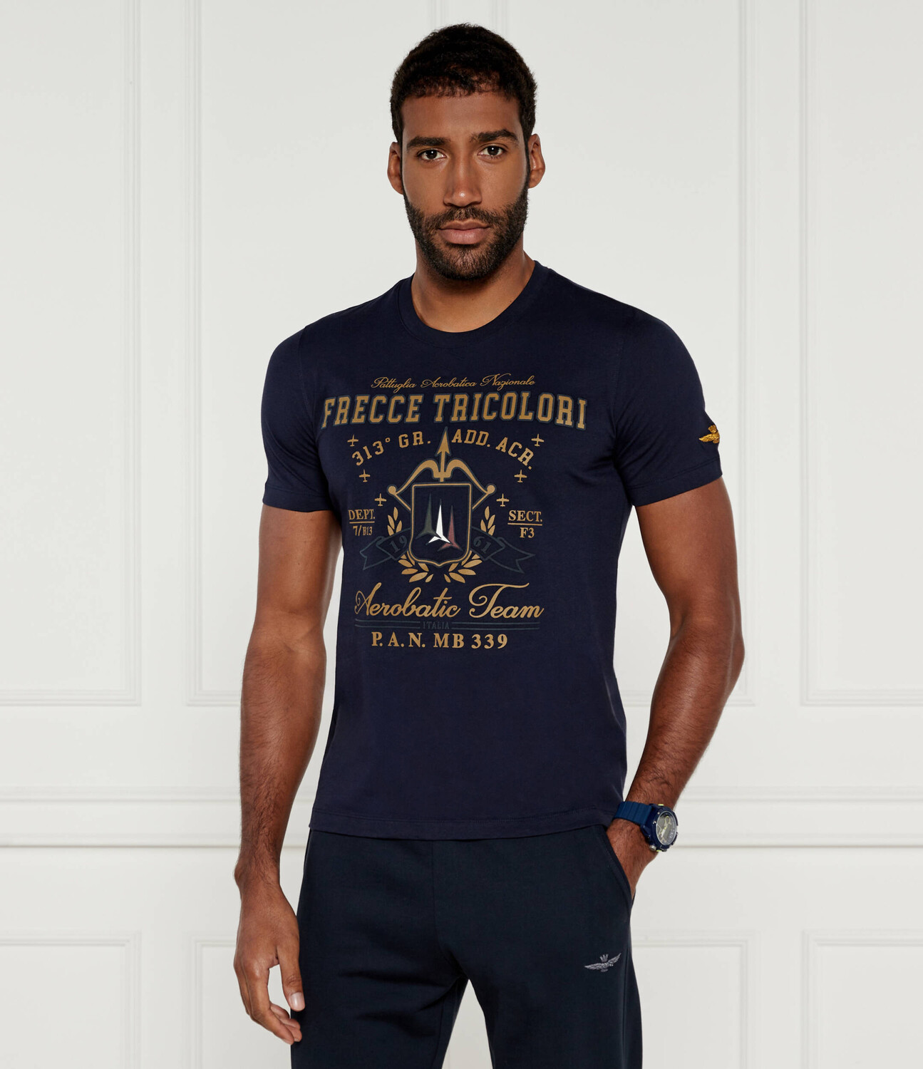 

Футболка Aeronautica Militare Regular Fit, темно-синий