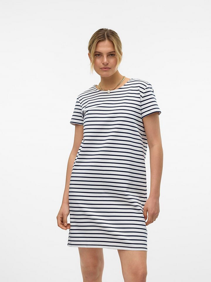 

Короткое платье Vero Moda, цвет dunkelblau/weiß