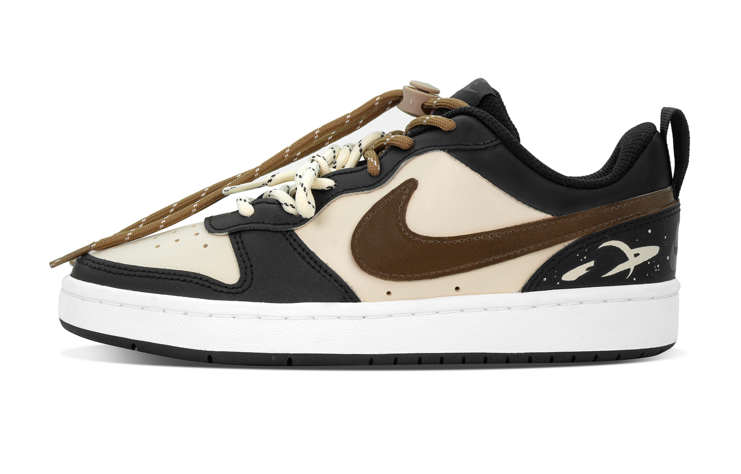 

Nike Кроссовки Court Borough Interstellar Exploration Low top Skateboard Shoes Black Brown Kids'