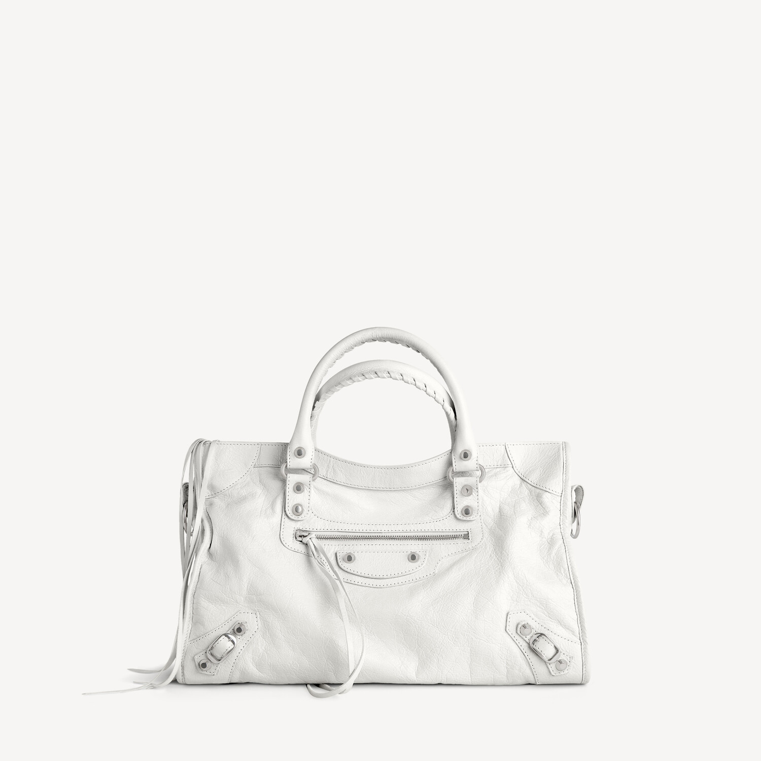 

BALENCIAGA Сумка Le City среднего размера в оптическом белом цвете