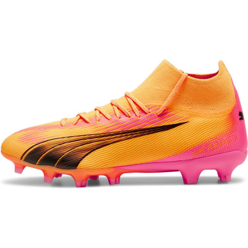 Футбольные бутсы для игры на траве Ultra Pro FG/AG Puma, цвет sun stream-puma black-sunset g — фото 4