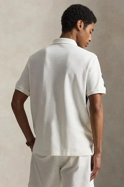 Футболка поло хлопковая классическая Polo Ralph Lauren, бежевый — фото 2