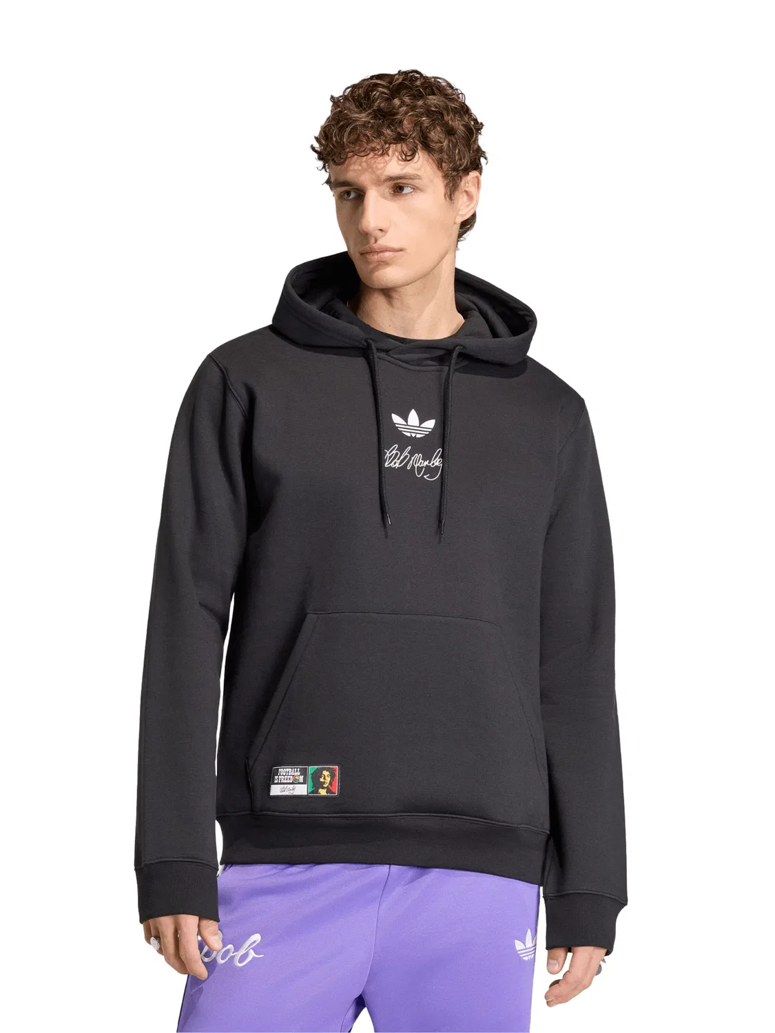 Толстовка Adidas Originals Bob Marley черного цвета — фото 2