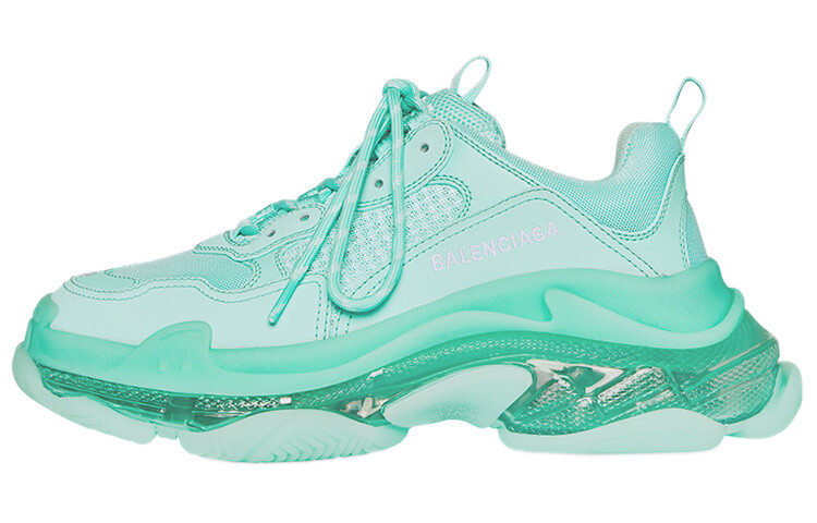Кроссовки Balenciaga Triple S Clear Sole Green Women's
