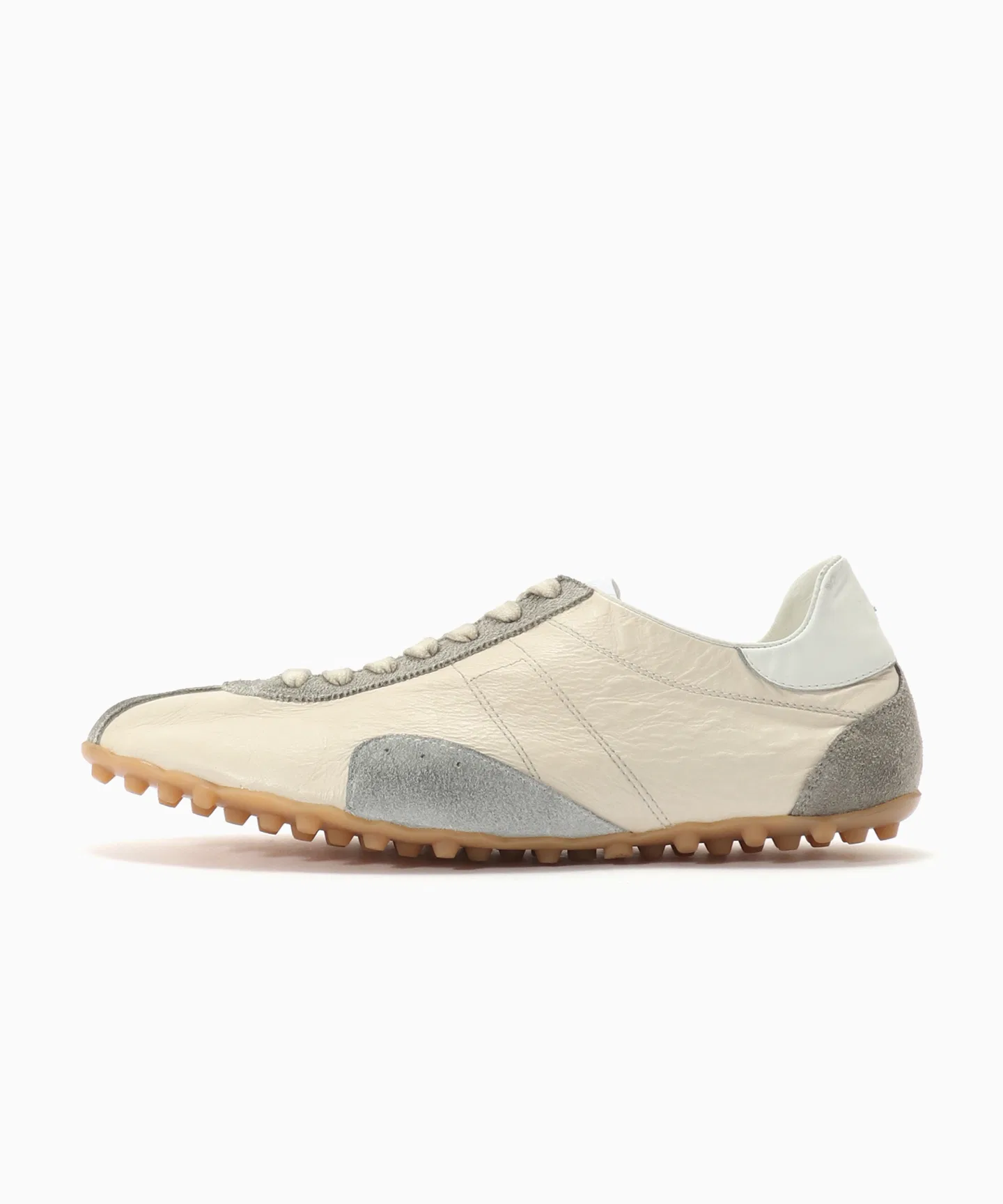 Унисекс кроссовки Maison Margiela Sprinter Low top из козьей и телячьей кожи бежевые