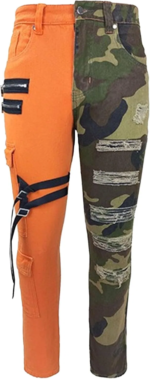 Джинсы камуфляжные Slim Fit, Orange Camo