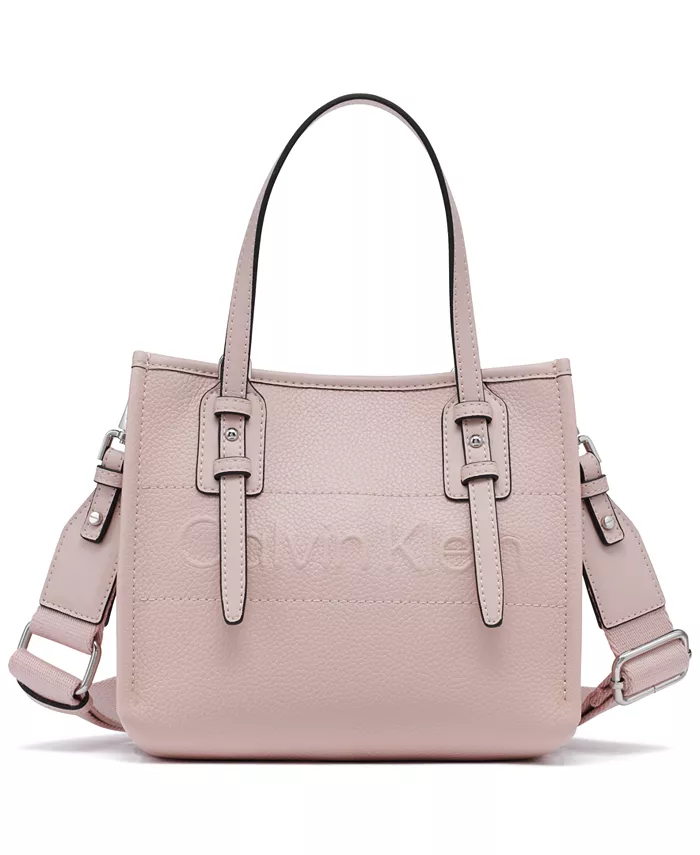 

Современная мини-сумка через плечо Essentials с ремнем в стиле веб Calvin Klein, розовый