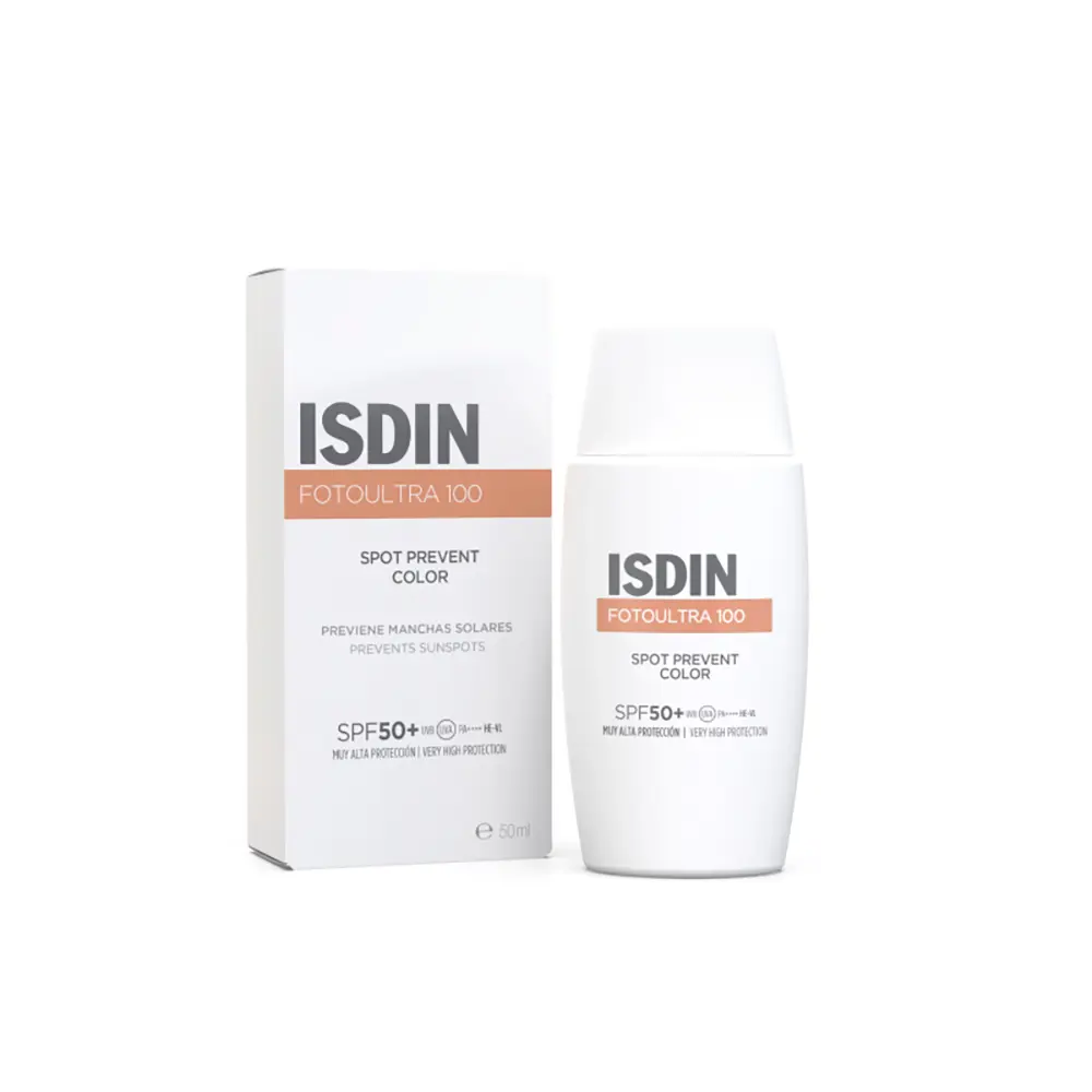 Солнцезащитный крем Isdin Fotoultra 100 Spot Prevent Color SPF 50+ , 50 мл — фото 2
