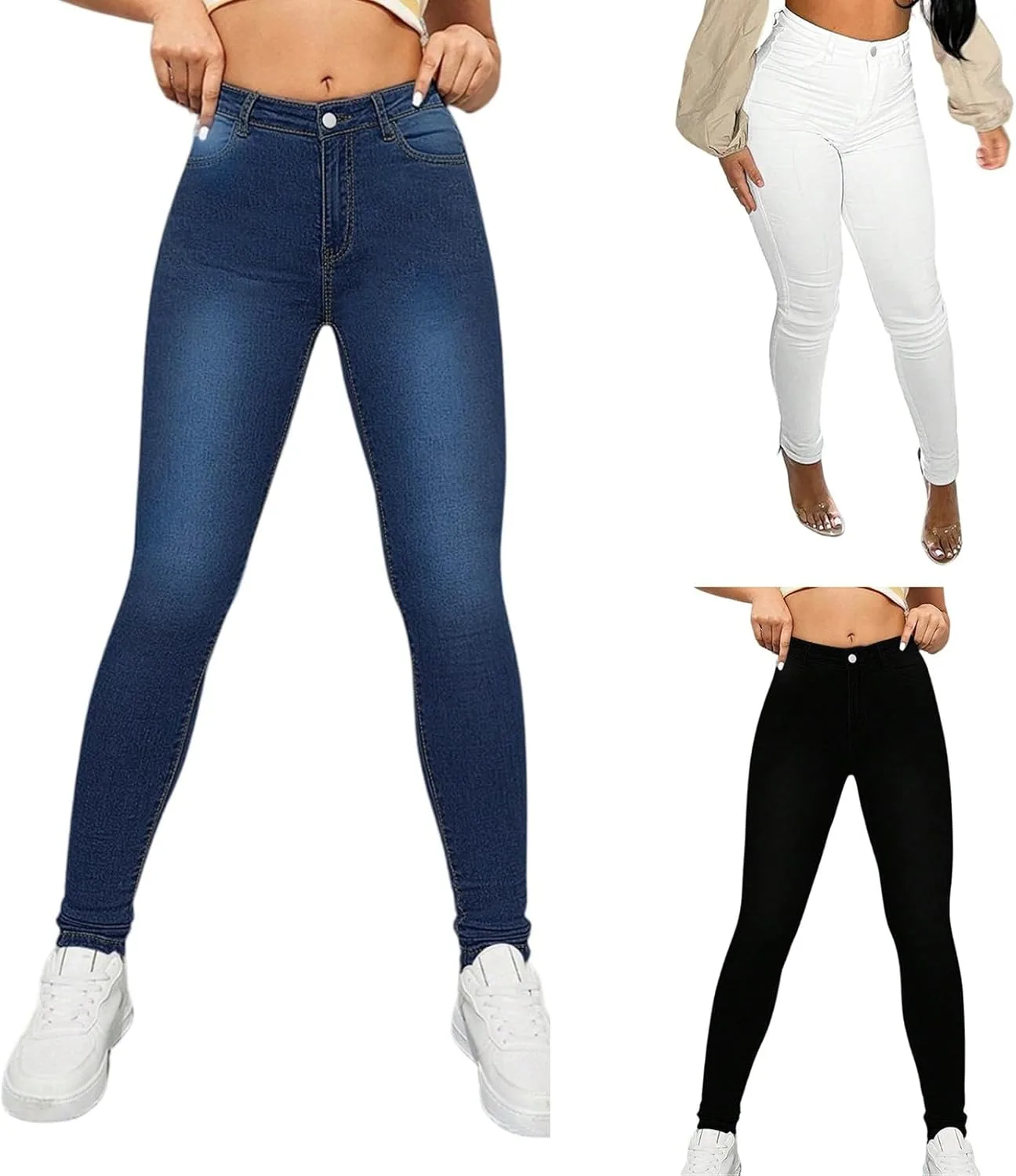 

Скинни джинсы для женщин High Waist с эффектом подтяжки и поддержки HswsEJ