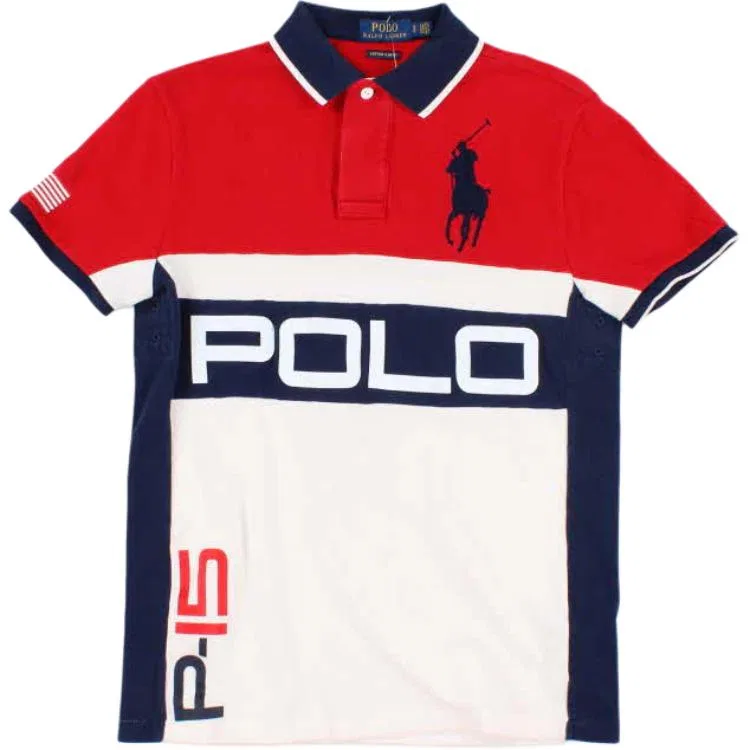 Поло Polo Ralph Lauren Big Pony Red White
