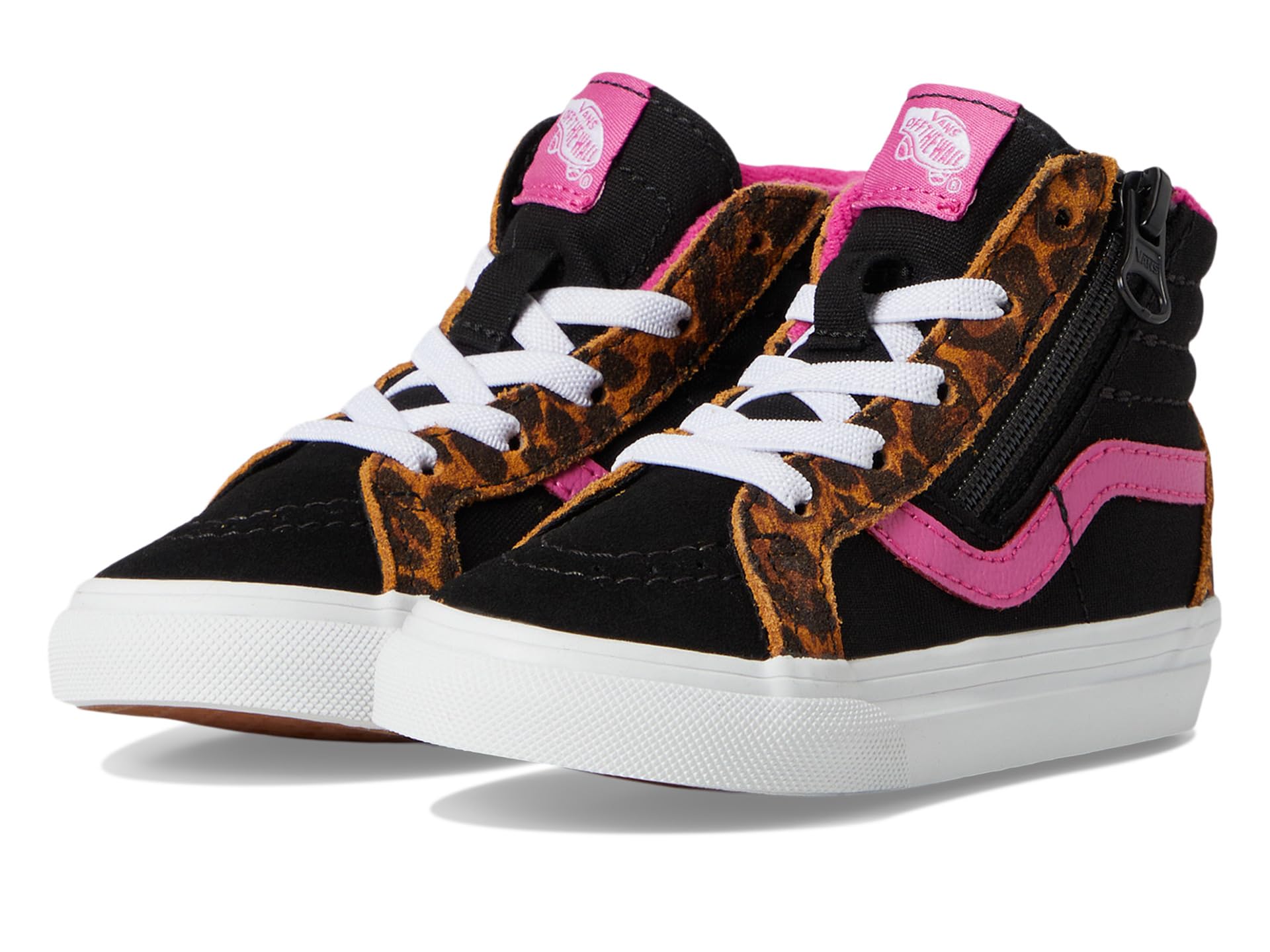 

Кроссовки Vans Kids Sk8-Hi Reissue Side Zip, цвет Leopard Pop Black/Multi