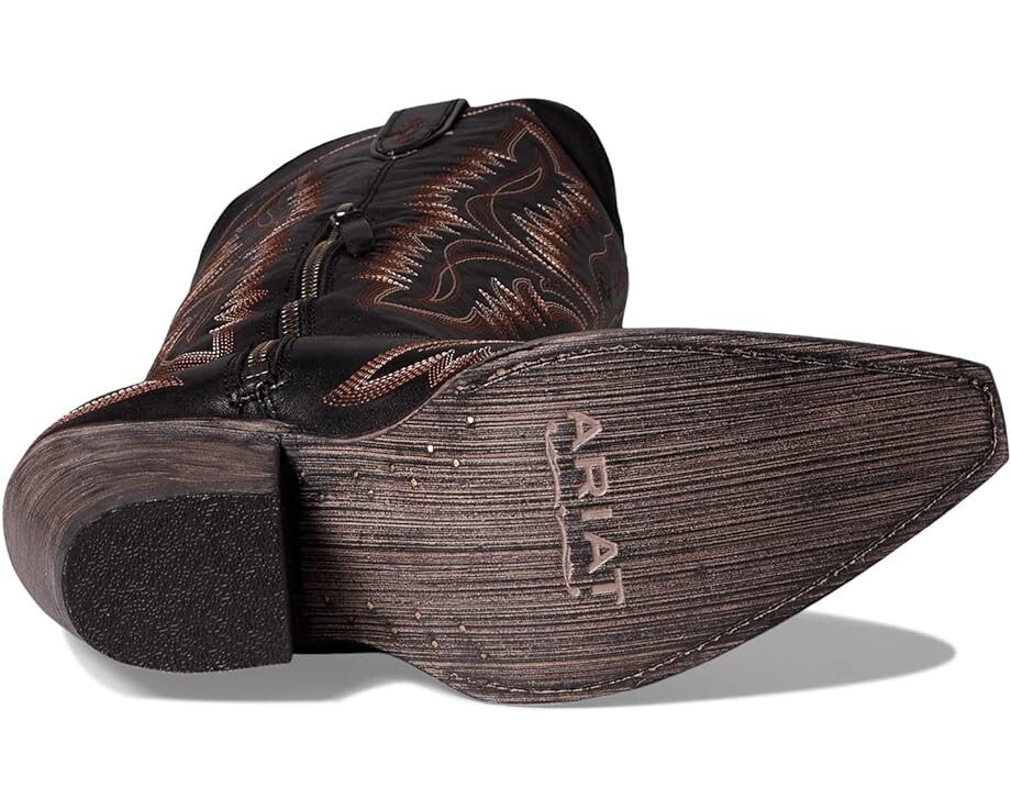 Сапоги женские Ariat Casanova ковбойские с узором, черный — фото 3