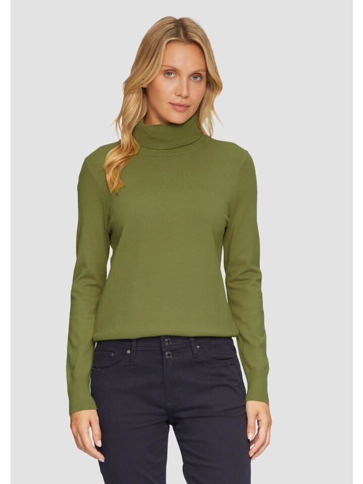 

Пуловер s.Oliver Strickpullover langarm, оливковый