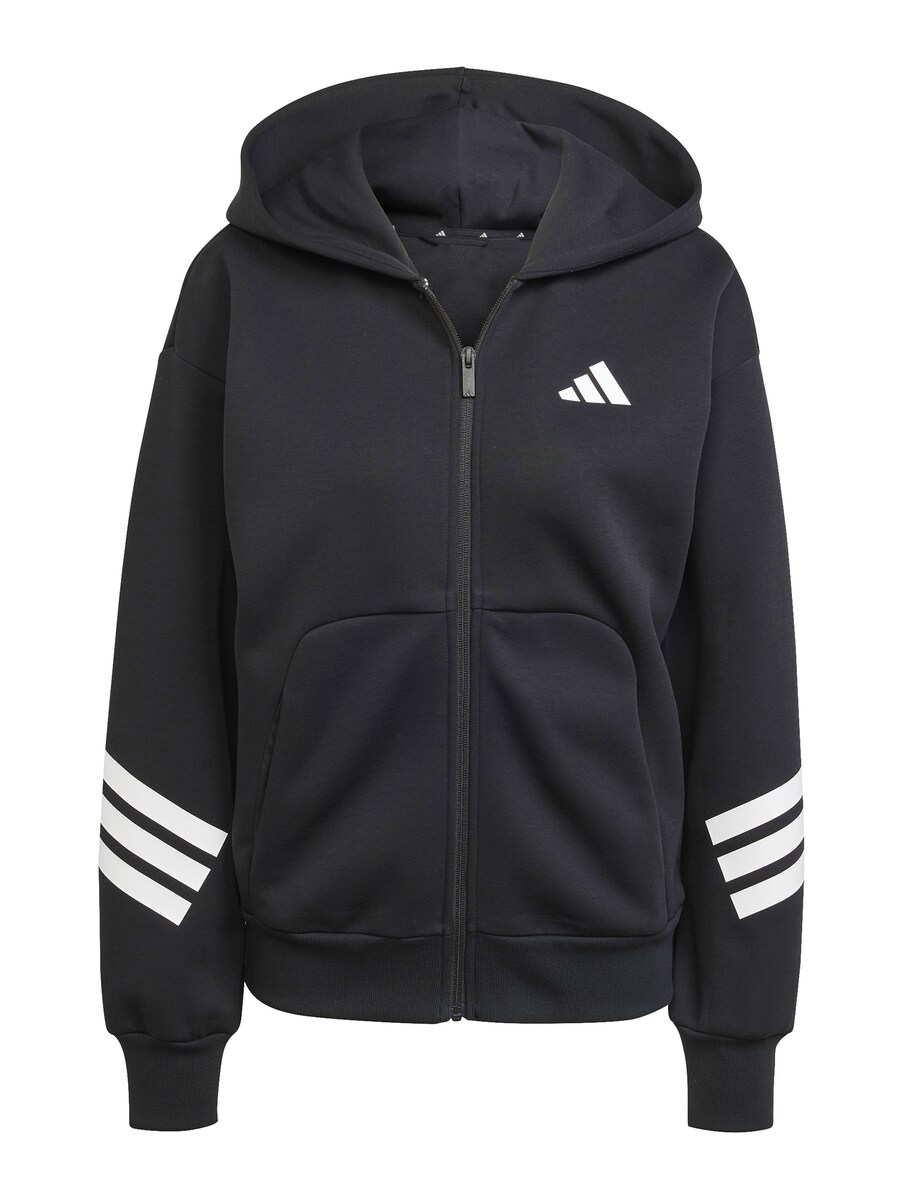

Спортивная толстовка с капюшоном на молнии ADIDAS SPORTSWEAR Future Icons, черный