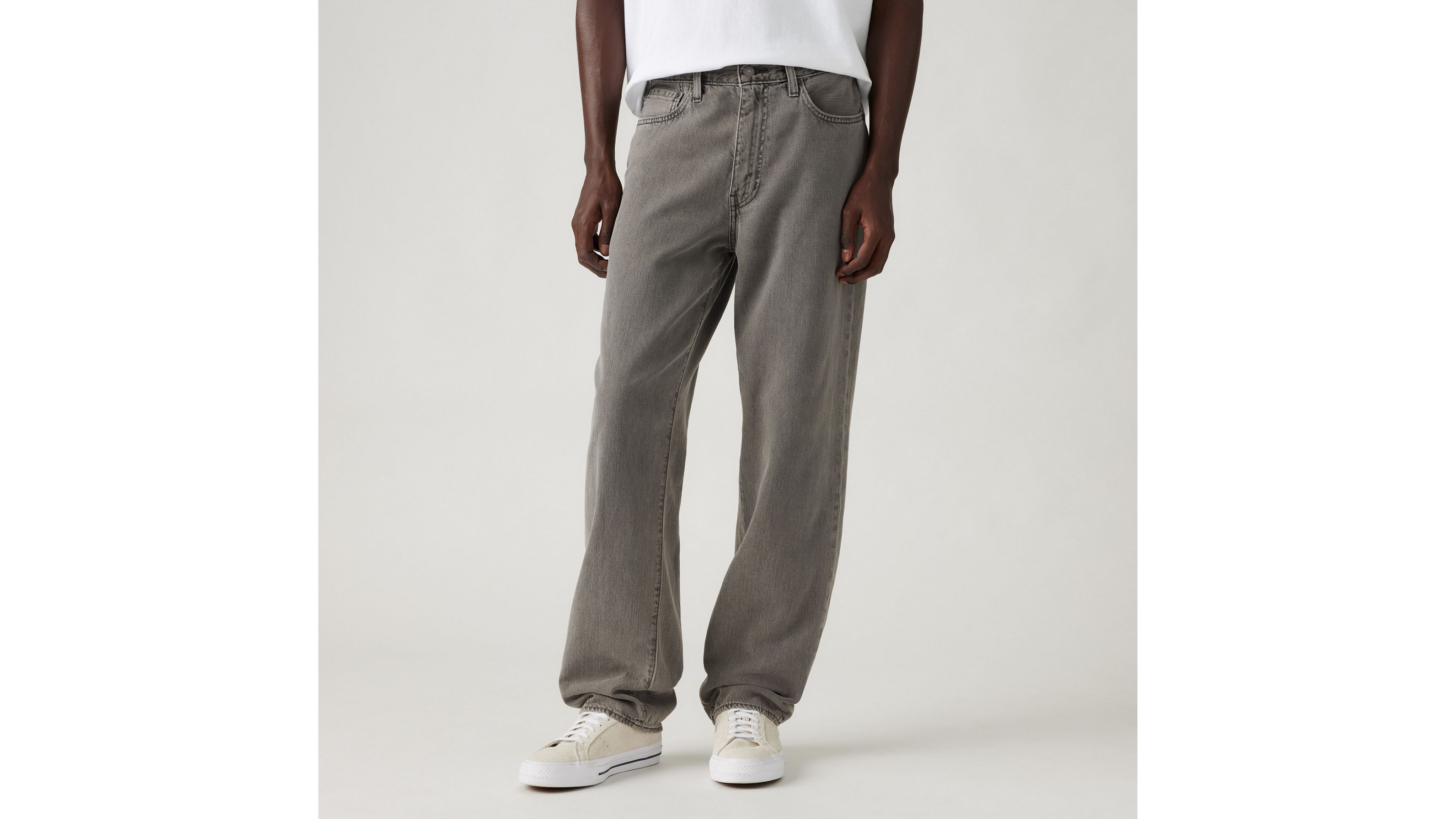 568 Свободные мужские джинсы из льна и денима Levi's, цвет Today Is A Grey Day - Grey — фото 2