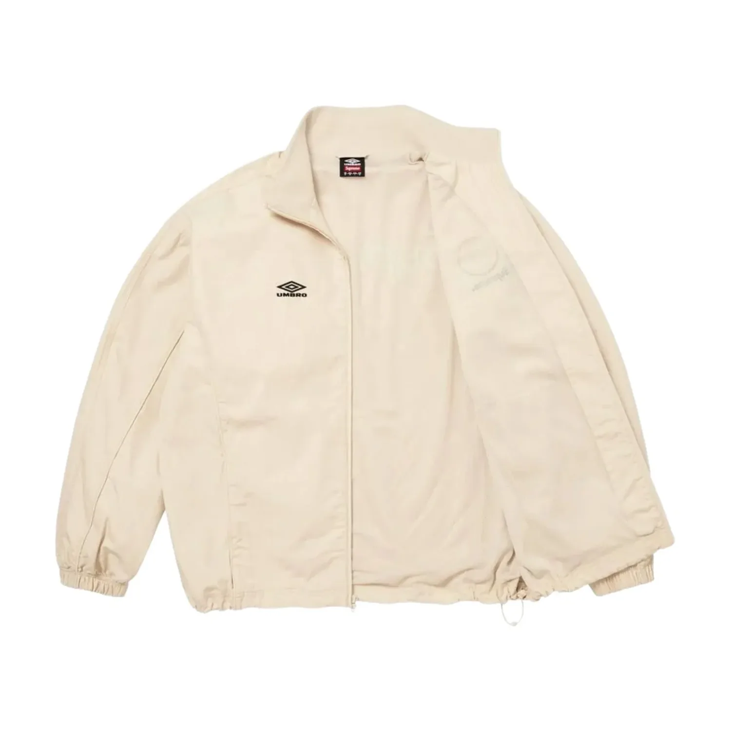 Спортивная куртка Supreme x Umbro SS26 из хлопка рипстоп, цвет «Stone», бежевый — фото 2