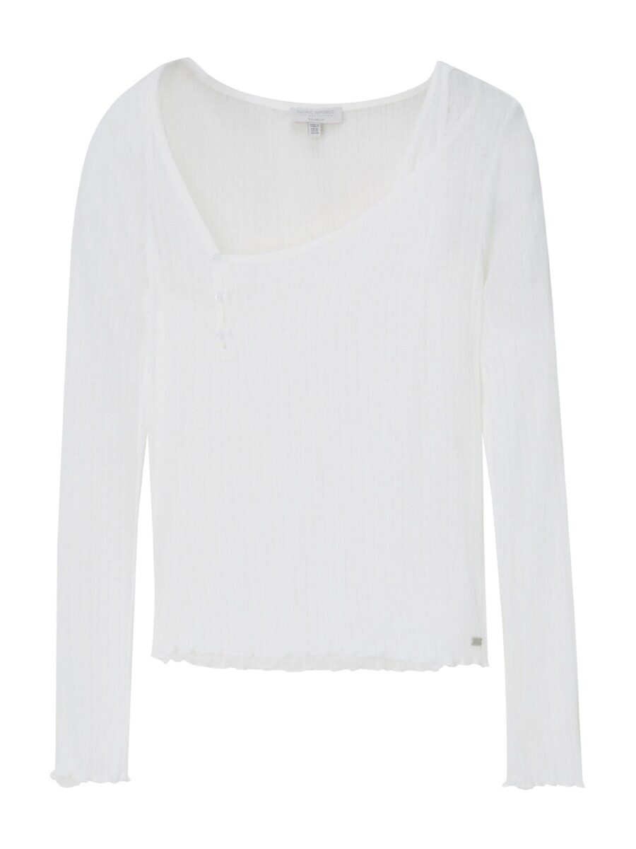 

Лонгслив Pull&Bear, белый
