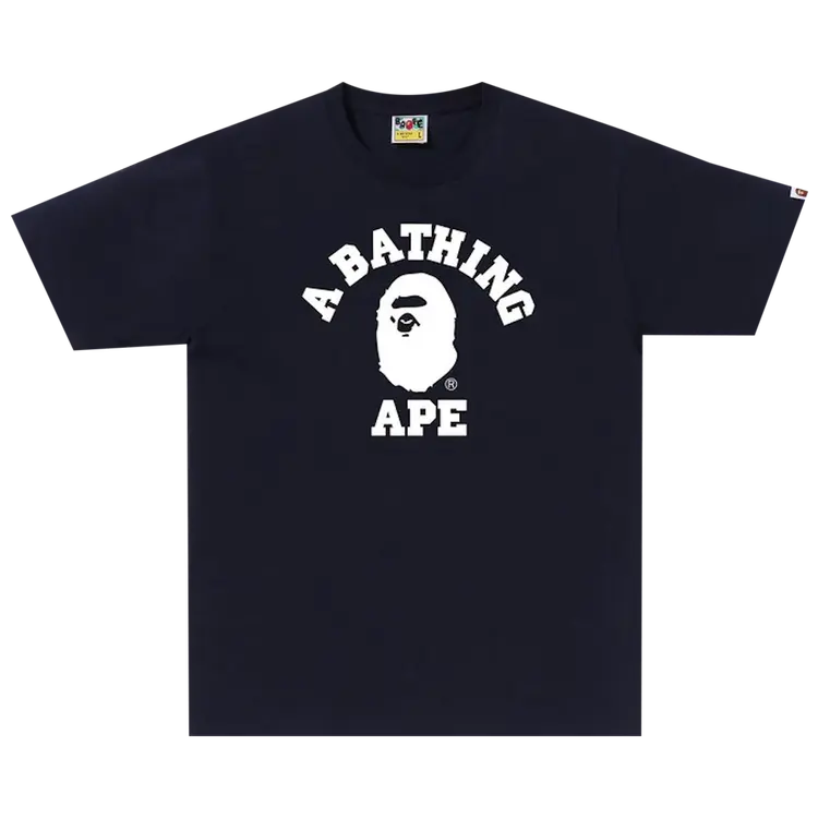 

Футболка BAPE Bicolor College 'Navy', синий