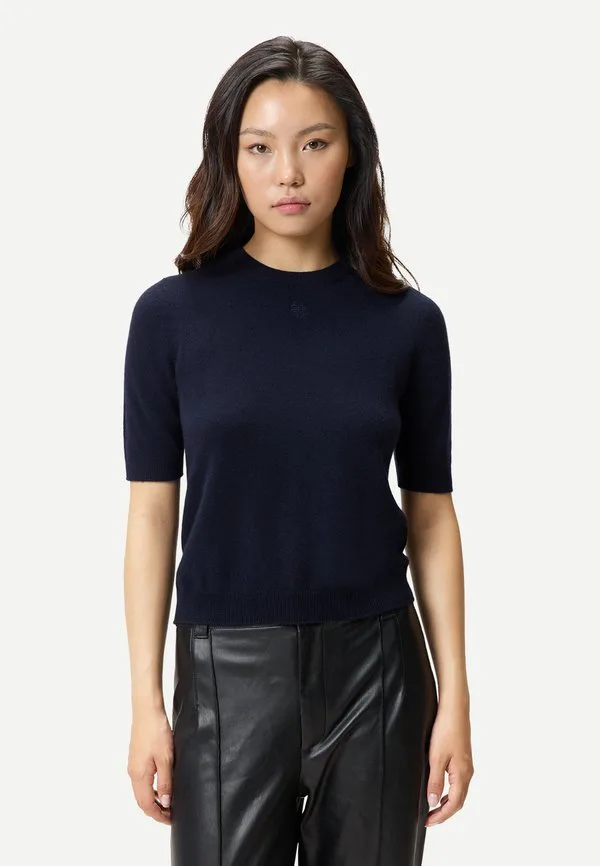 

Базовая футболка mit kurzen ärmeln Gobi Cashmere, Dark Blue, Серый, Базовая футболка mit kurzen ärmeln Gobi Cashmere, Dark Blue