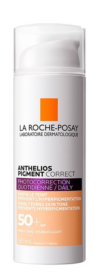 

La Roche-Posay Anthelios Pigment Correct SPF50+ красящий крем с фильтром для лица, 50 ml