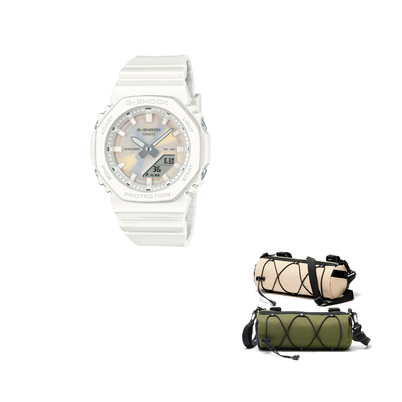 

CASIO Женские часы GMA P2100 Collection с кварцевым механизмом и ремешком из смолы фиолетовый циферблат