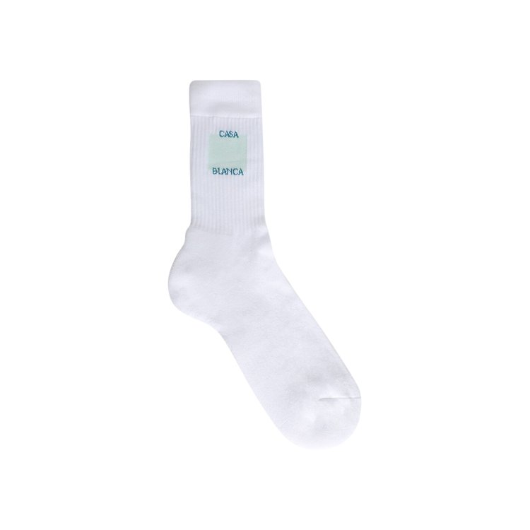 

Носки Casablanca Ribbed Sport Sock, цвет Casa Logo Misty Jade