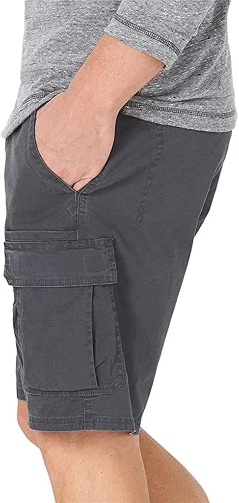 Шорты мужские с карманами, резинка, досуг, спорт, Polyester Spandex, D — фото 2