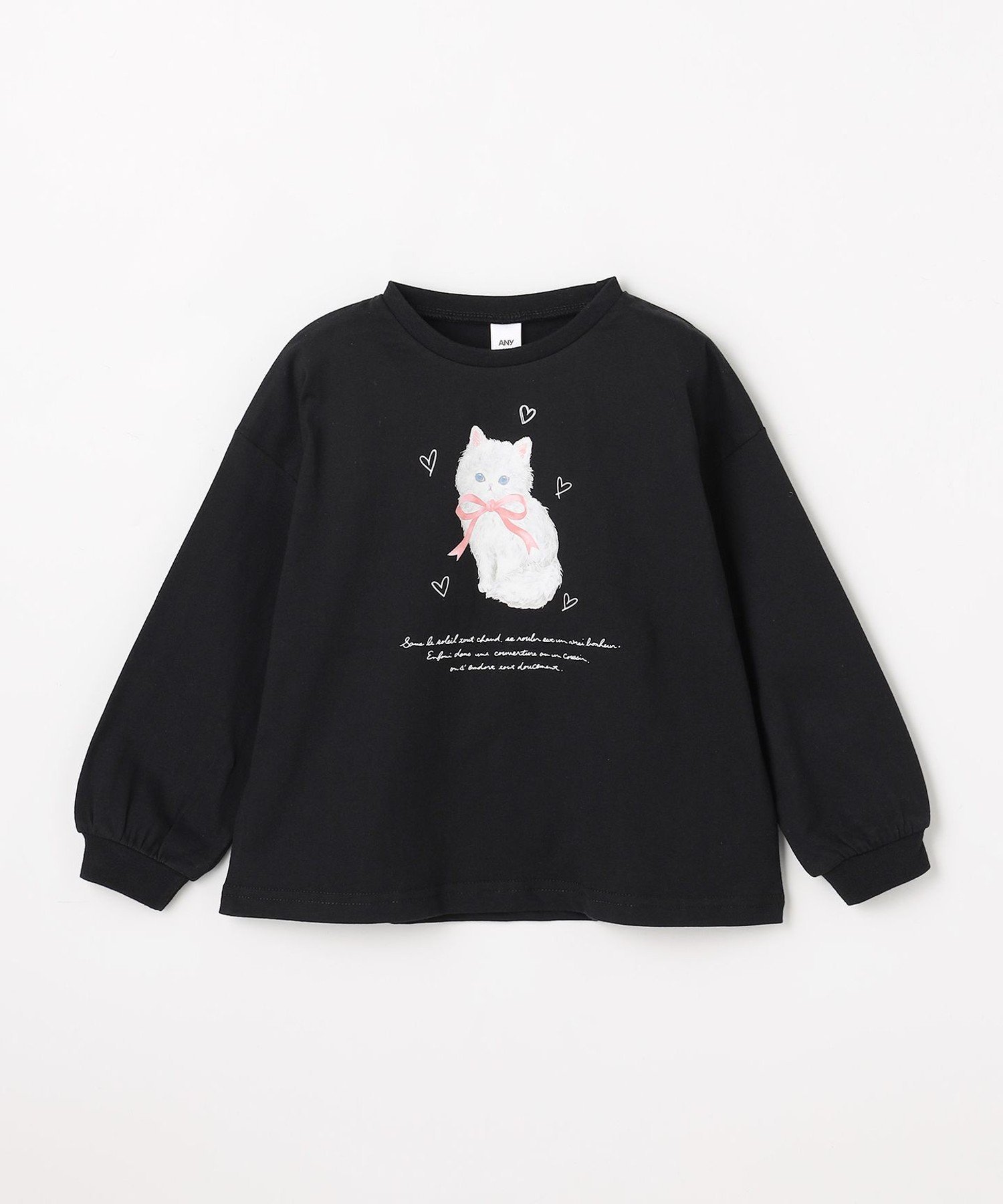 Футболка с длинными рукавами Neko Assort [100% хлопок] ANY KIDS, Black [005] — фото 4