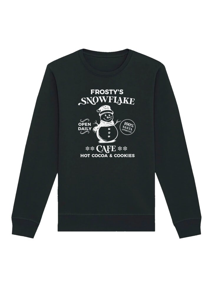 

Толстовка F4NT4STIC Sweatshirt Weihnachten Frostys Snowflake Cafe Retro, черный
