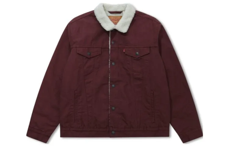 Levis Куртка мужская с бордовым лацканом
