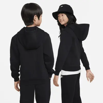 Худи Nike Sportswear Club Fleece, черный/белый — фото 2